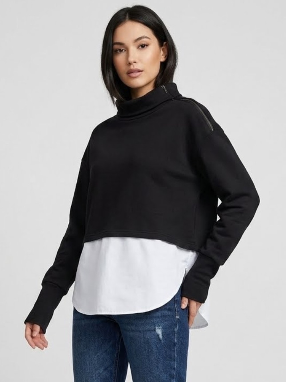 Kenar Two-in-One Sweater Over Shirt Business Office Preppy Academia Office Sz XL